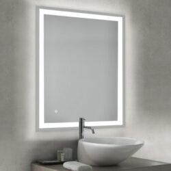Zrcadlo s LED osvětlením, 600x35x800 mm - Zrcadlo s LED osvětlením (AC 230V 50Hz) 45 W
